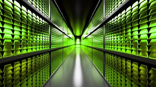 Server room housing advanced quantum computing technology