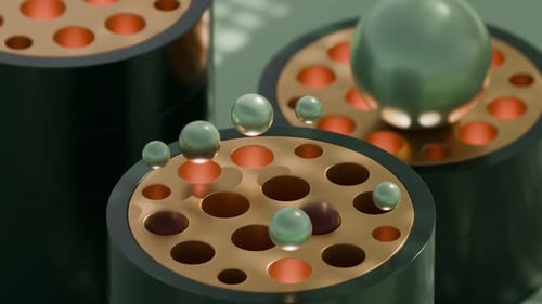 Animação em loop 3D Jumping Marbles