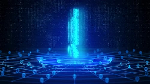 Texte de finance décentralisée Defi Future Digital Technology Ai Cyber Space Deep Learning Background