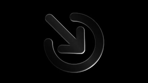 Arrow Inside Icons 3d