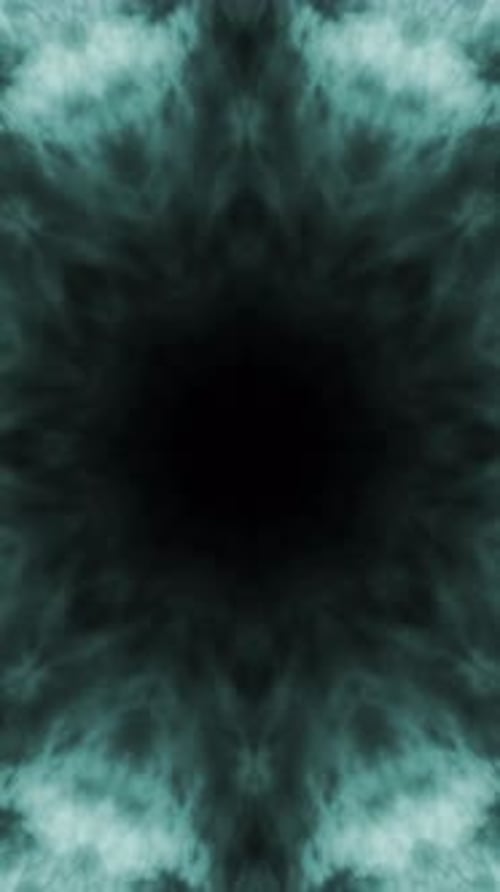 Abstract Fluid Ink Expanding Kaleidoscope Pattern Loop