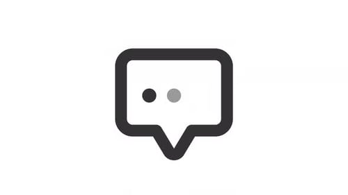 Icône d'interface utilisateur animée Leave Note Line