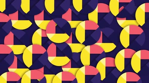 Abstract Shapes Icons Background Loop Animation V1