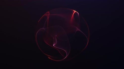 Abstract Fluid Light Sphere Energy Animation
