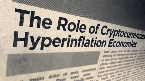 The Role Of Cryptocurrencies In Hyperinflation Economies Headline Newspaper Title
