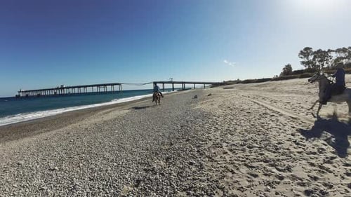 Horse Riding On The Beach