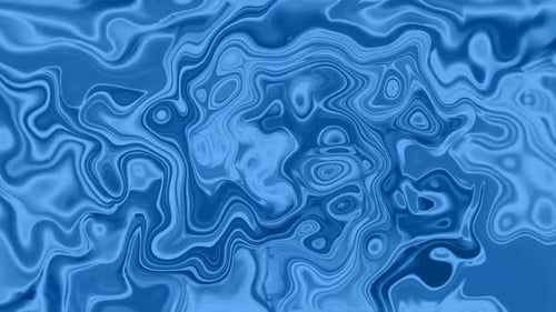 Animated Abstract Blue Fluid Ink Flow Background Loop