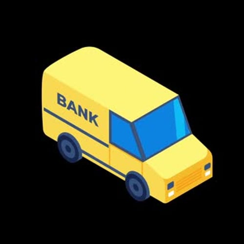 Bank Armored Vehicle Isometric Icon