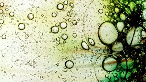 Abstract Colorful Paint Ink Swirl Texture Background Molecule Bubble Cluster Fluid Art Acrylic