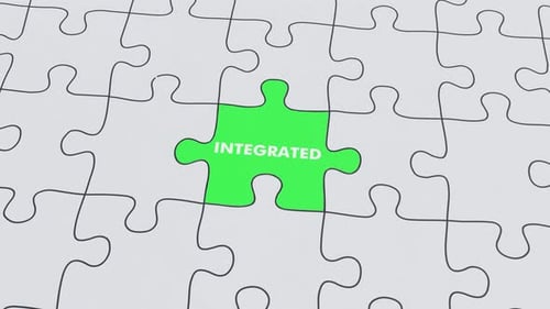 Fragmented Integrated Jigsaw puzzle assembled