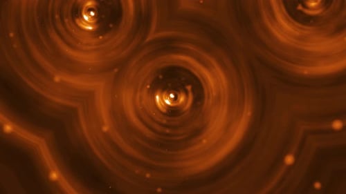 4K Circle slow animation and defocused soft, abstract background - Loopabe