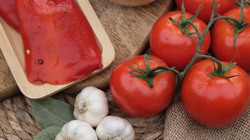 Pepper Tomatoes Garlic