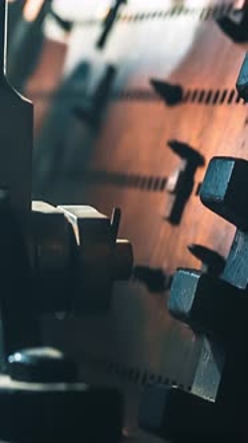 Vertical View Of Clockwork