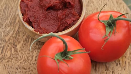 Tomatoes Paste Close Up