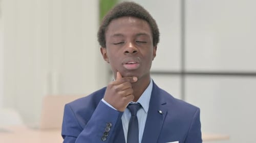 Young Adult Thinks and Has an Idea