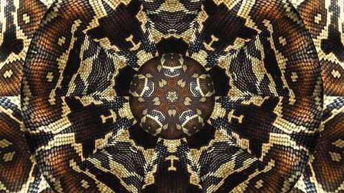 Kaléidoscope en peau de serpent