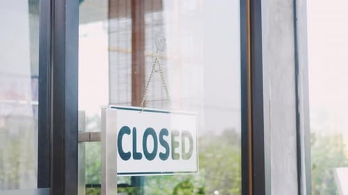 Female Owner of Coffee Shop Opening the Service After Lockdown Quarantine