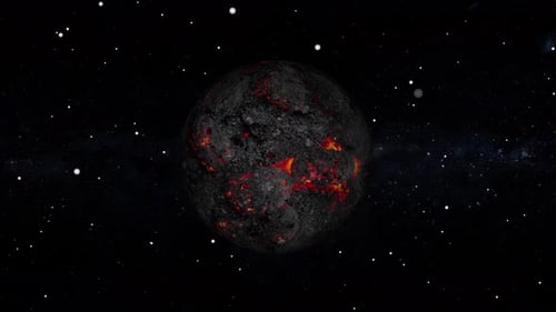 Animation von Lavaplaneten. 2297