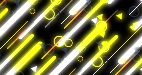 Geometric Shape Abstract Loop Animation Infinity Motion Graphic Shapes Loop Animation on Black