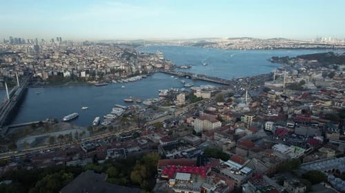Blick auf den Bosporus aus der Luft