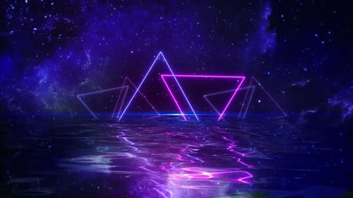 Túnel geométrico, luz brillante para imágenes de clubes de alta tecnología, festivales de música electrónica, pantallas de escenario