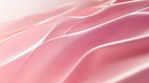 Smooth Pink Fluid Waves Abstract Background Motion