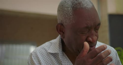 Senior Man Tears in Close Up Shot