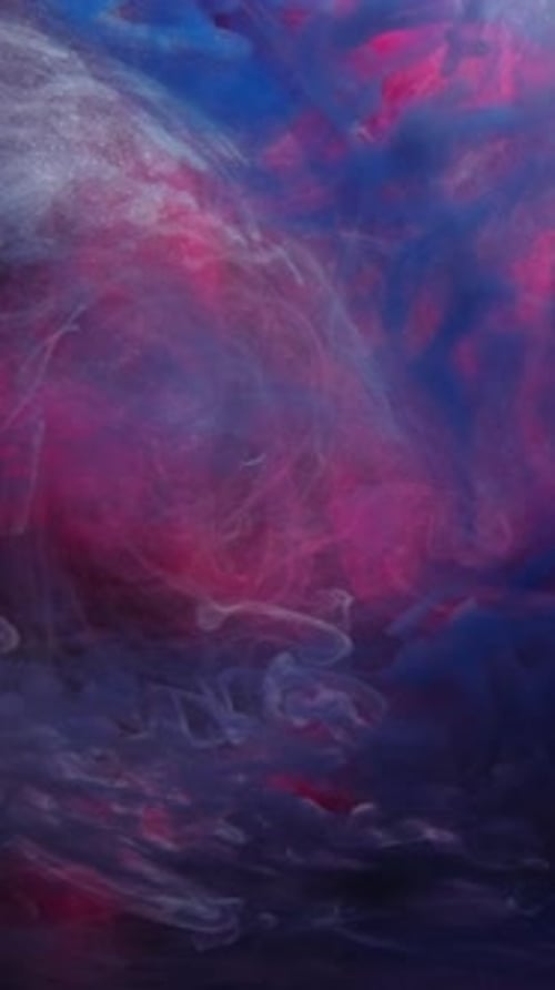 Abstract Fluid Art with Pink, White, and Blue