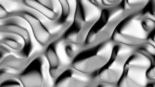 Luxury Background with White Plasma Waves, Reflection, Exclusive, Unique Design, 3D Render