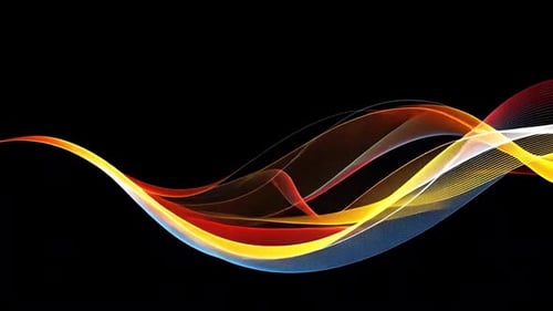 Dynamic Flowing Colorful Abstract Lines Background Animation