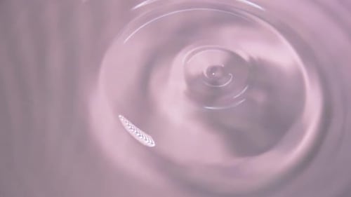 Water Droplet Creating Ripples