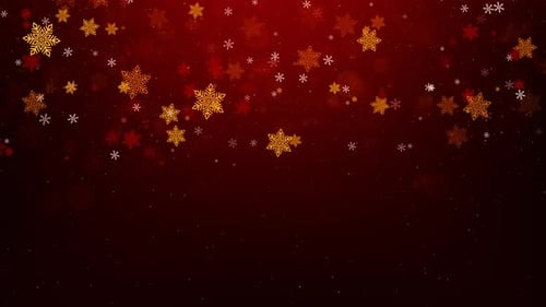 Snow Snowflake Charismas Holiday Particles Winter Christmas Loop Background Winter New Year