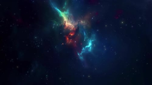 Dark Blue Deep Space Galaxy Nebula
