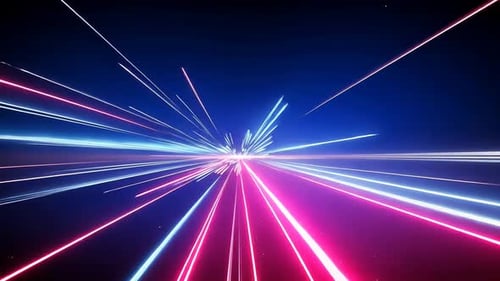 Trajectoires de néons dans l'hyperespace