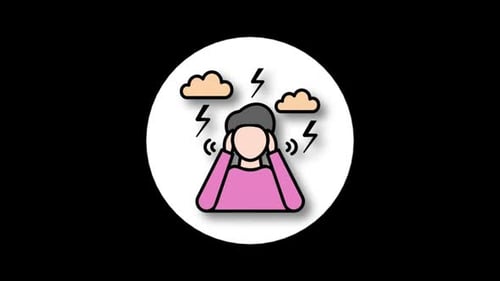 Mental Depression Icon Animation