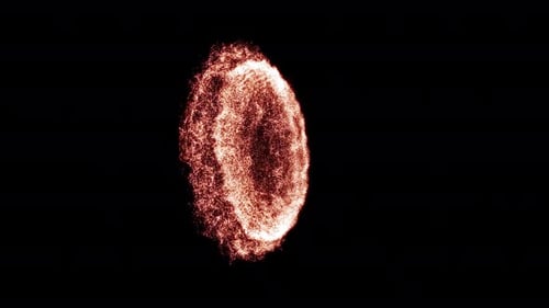 Abstract Shimmering Particle Reveal and Dissipation