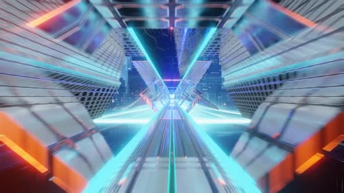 Futuristics Neon Bridge Loop