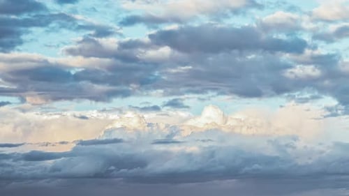 Clouds background. Sunset. Time lapse