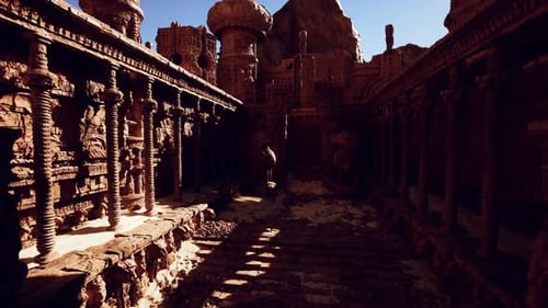 Stone Building With Clock Tower