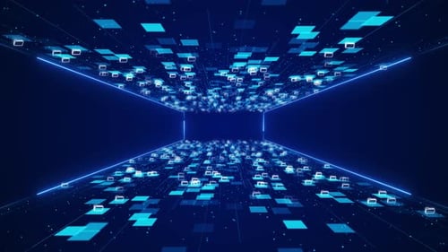 AI Digital Data Flow Data Network Cloud Computing Big Data Digital Data Processing Ai Software