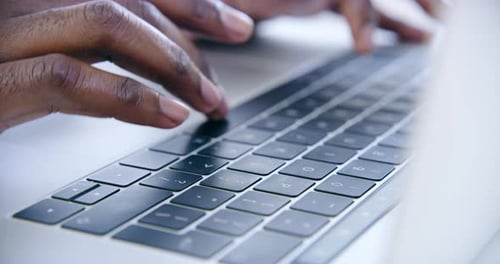 4k video footage of a businessman using his laptop at the office