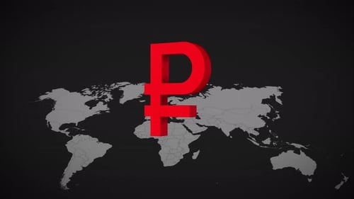 Ruble Currency Symbol Animation