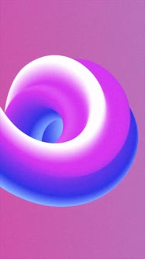 Vibrant Fluid Abstract Shape Vertical Animation
