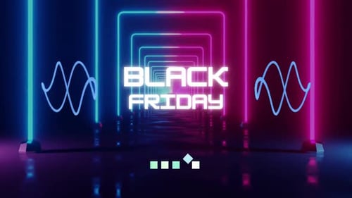 Neon Tunnel Black Friday Sale Title Reveal
