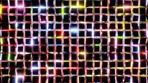 lattice shiny beauty flashing color light motion 3d background