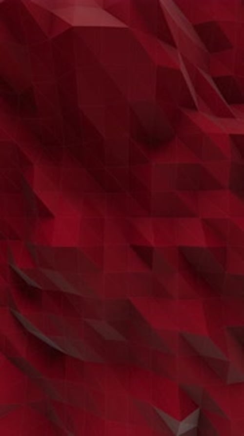 Abstract Red Geometric Pulsating Background Loop