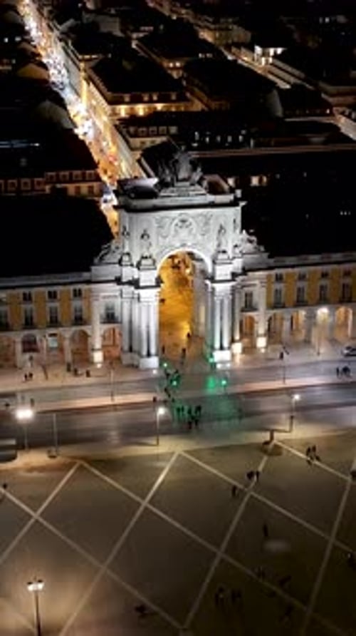 Comercio Square At Lisbon In Lisbon District Portugal.