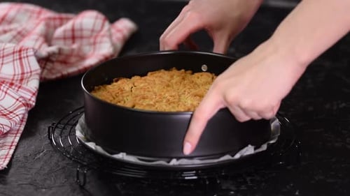 Freshly Baked Pie on Cooling Rack