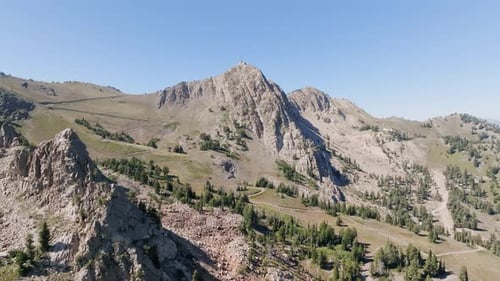 Aerial View of Utah Mountains 4K