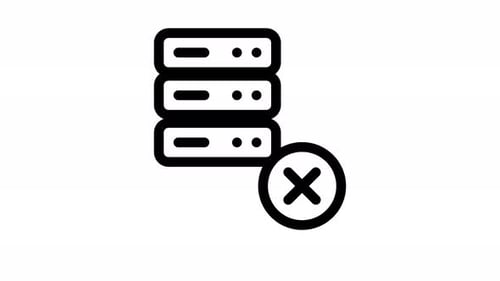 Minimalist Animated Server Disconnect Error Icon